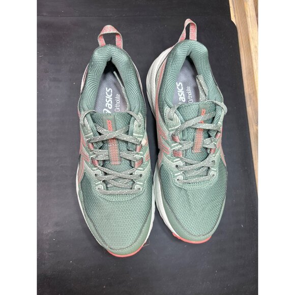 Asics Gel-Venture 9 Womens Trail Running Shoes Green/Coral Size 6.5 - Picture 4 of 9
